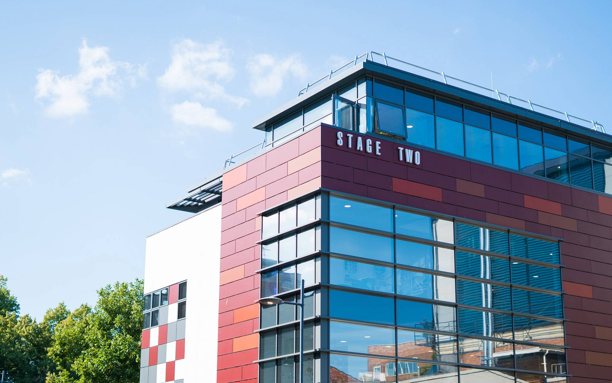 Front of Stage Two Building