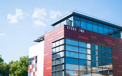 Front of Stage Two Building