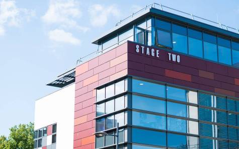 Front of Stage Two Building